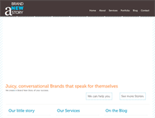 Tablet Screenshot of abrandnewstory.com